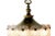 Hanging Lamp in Brass with Frosted Iced Glass For Sale - Image 9 of 15