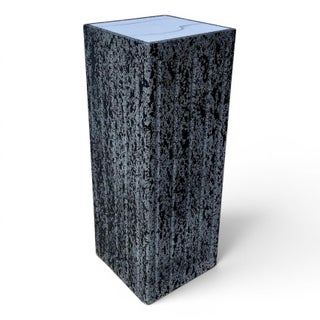 1980s Postmodern Textured Illuminated Pedestal For Sale