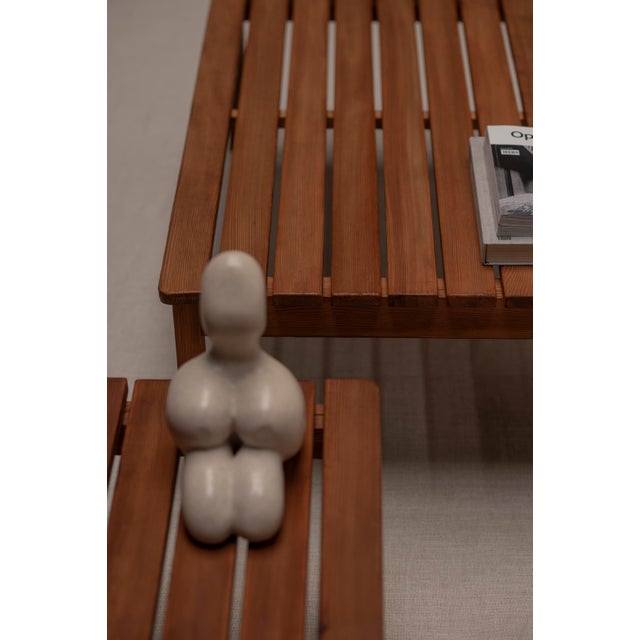 Wood Modern Lattenbank Coffee Tables, 1960s, Set of 2 For Sale - Image 7 of 12