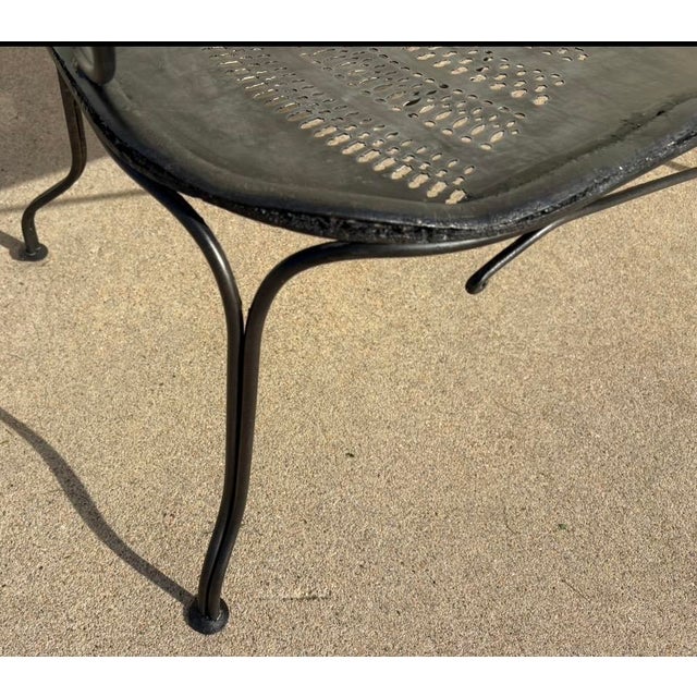 Wrought Iron Bench, 1949 For Sale - Image 3 of 7