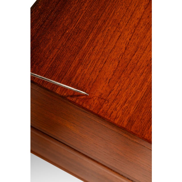 Danish Mid-Century Modern Flip-Top Executive Desk in Teak by Peter Løvig Nielsen, Denmark, C. 1960s For Sale - Image 15 of 18
