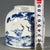 Late 20th Century Chinese Blue & White Porcelain Water Pot With Pine & Crane Motif For Sale - Image 5 of 9