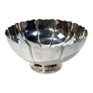Vintage Large Fisher of Dublin Silver Scalloped Rim Bowl