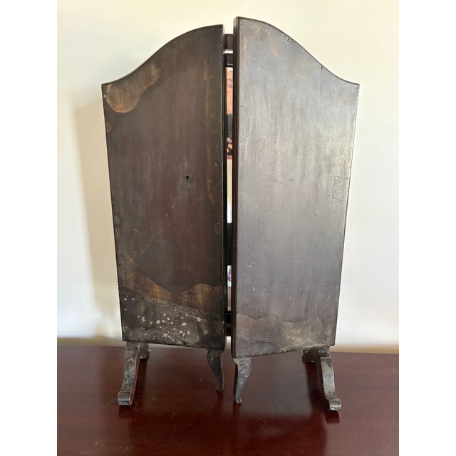 Art Deco Antique Trifold Vanity/Table Mirror For Sale - Image 3 of 7
