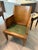 2000 - 2009 Mimi London Custom Dining Chairs, Set of Six, Solid Wood, Green Suede Seats For Sale - Image 5 of 13