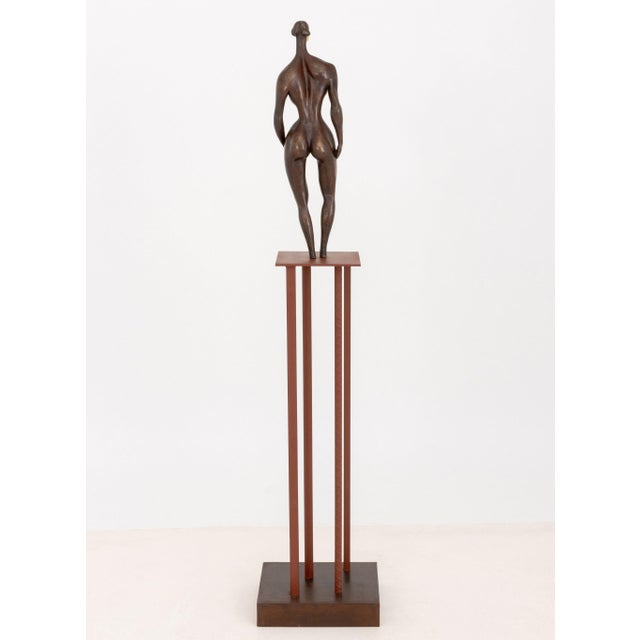 Doris Porter Caesar Attributed Gilt and Patinated Bronze Sculpture For Sale - Image 11 of 13