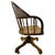 Wood Vintage 1970s Bentwood Cane Back Swivel Desk Chair Wood Rolling Chair For Sale - Image 7 of 11