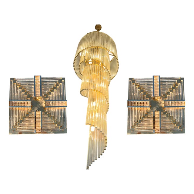 Palme Leuchten Lighting by Ernst Palme, Germany, 1970, Set of 3 For Sale