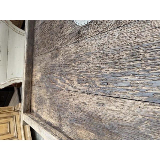 Wood Large Early 20th Century Wine Press Coffee Table For Sale - Image 7 of 11