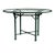 Brown Jordan Venetian 48" Round Dining Table - Glass Umbrella Top in Forest Green For Sale