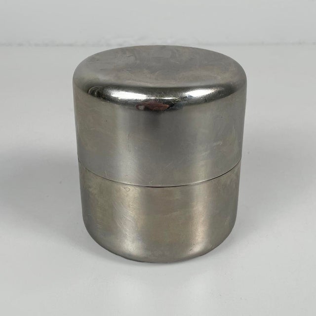 Italian Steel Smoking Set by Ezio Didone for Valenti, 1970s, Set of 3 For Sale - Image 3 of 12