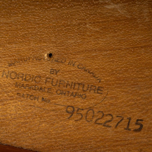 Vintage Solid Teak Danish Modern Coffee Table Nordic Furniture of Ontario MCM For Sale - Image 14 of 14