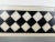 Black Art Deco Style Black & White Resin Diamond Design Wall or Console Mirror, a Pair For Sale - Image 8 of 11