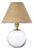 Regina Andrew Giorgio Crystal Mini Lamp, Natural Brass with Rattan Shade For Sale