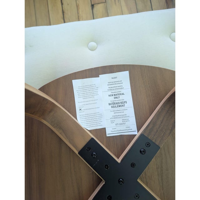 1960s Nuevo Satine Dining Chairs With Black Leather Seats - Set of 6 For Sale - Image 9 of 9