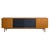Light Wood Sideboard with Contrasting Black Panels, 1975 For Sale - Image 6 of 6