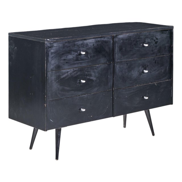 Paul McCobb for Planner Group Mid Century Ebonized 6 Drawer Dresser For Sale