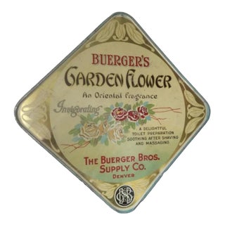 Vintage Advertising Sign, Garden Flower Perfume, Denver, Colorado For Sale