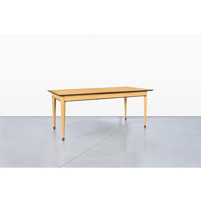 This stunning vintage desk, custom-made in the 1980s in the United States, is a true masterpiece that elevates any...