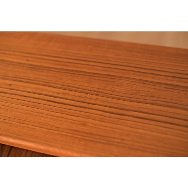 Mid Century Modern Scandinavian Teak Secretary Desk For Sale - Image 12 of 17