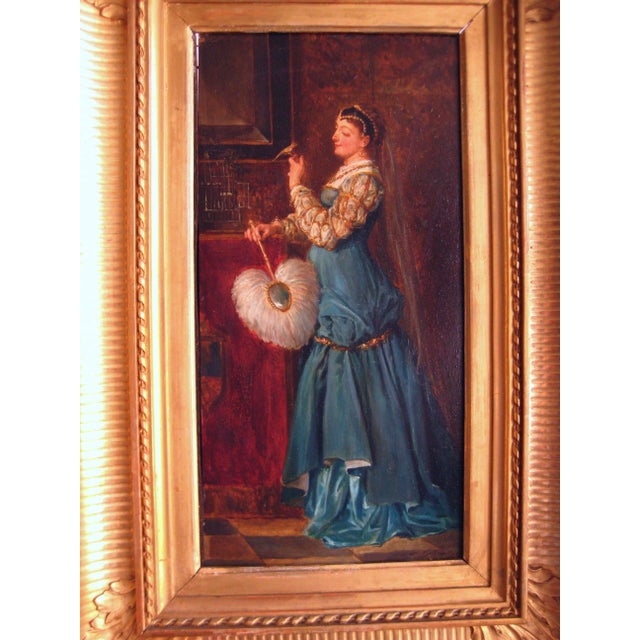 Famous french painter from the 18 hundreds Alfred Henri Darjou is a listed artist , that became famous for his portraits...