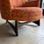 Adrian Pearsall High Back Chair Reupholstered With Mind the Gap Fabric For Sale In Cleveland - Image 6 of 12