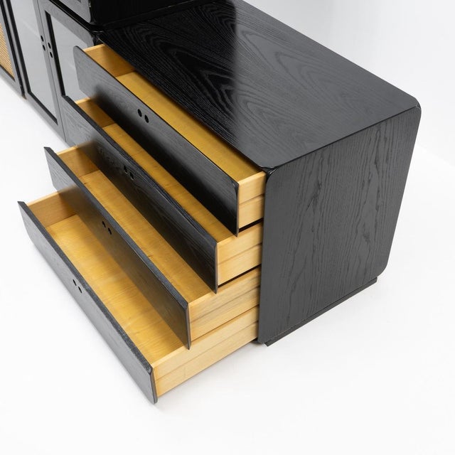 Samara Modular Storage Unit in Black Ash by Derk Jan De Vries, 1970s, Set of 5 For Sale - Image 11 of 13