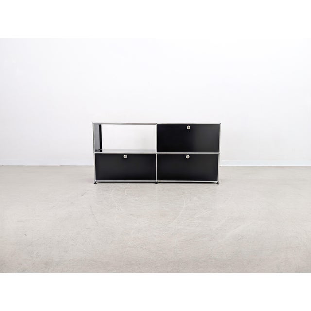 Postmodern Sideboard in Black from USM Haller For Sale - Image 3 of 11