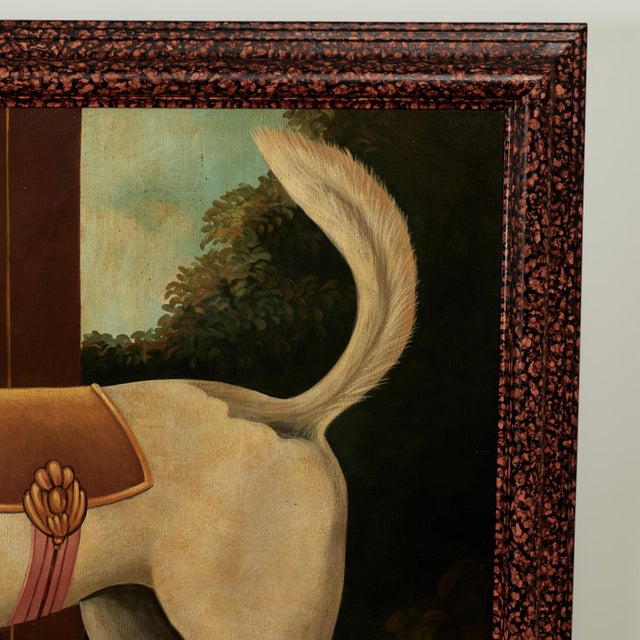 1970s Vintage Victorian Style Painting of a Monkey and Dog by Skilling For Sale - Image 5 of 12