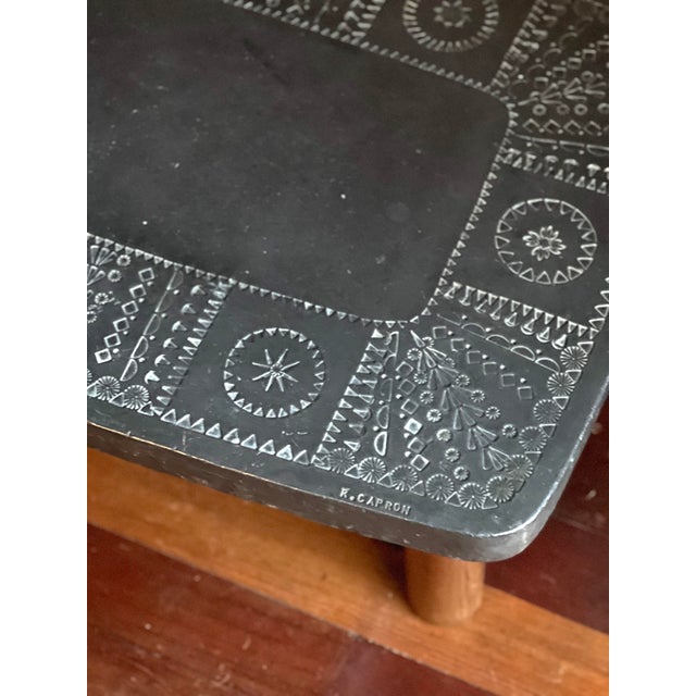 Gray Coffee Table by Roger Capron, 1970s For Sale - Image 8 of 17