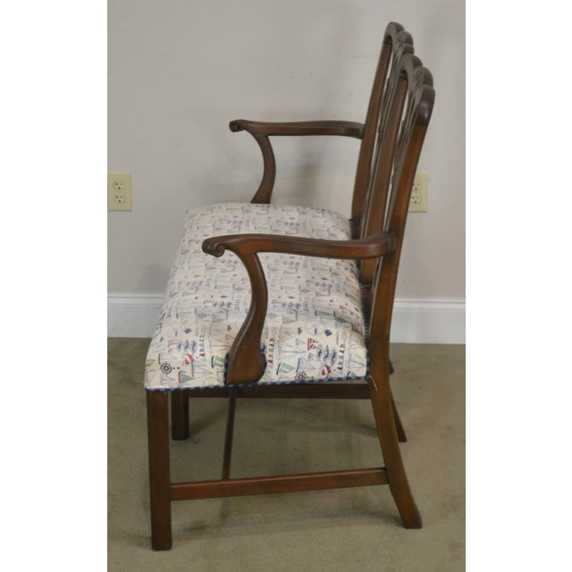 Kittinger Chippendale Style Mahogany Double Back Settee A For Sale In Philadelphia - Image 6 of 12