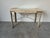 1990s Vintage Organic Modern Fuax- Coral Stone and Metal Base Desk/ Sold For Sale - Image 5 of 12
