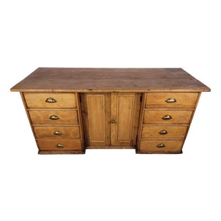 Victorian Sideboard in Pine with Drawers, 1890 For Sale