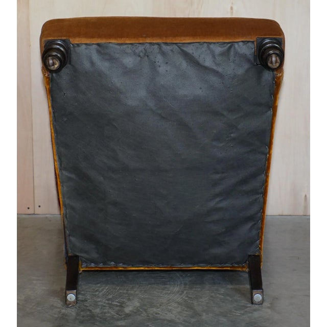 Victorian Kilim Rug Armchair, 1880s For Sale - Image 14 of 17