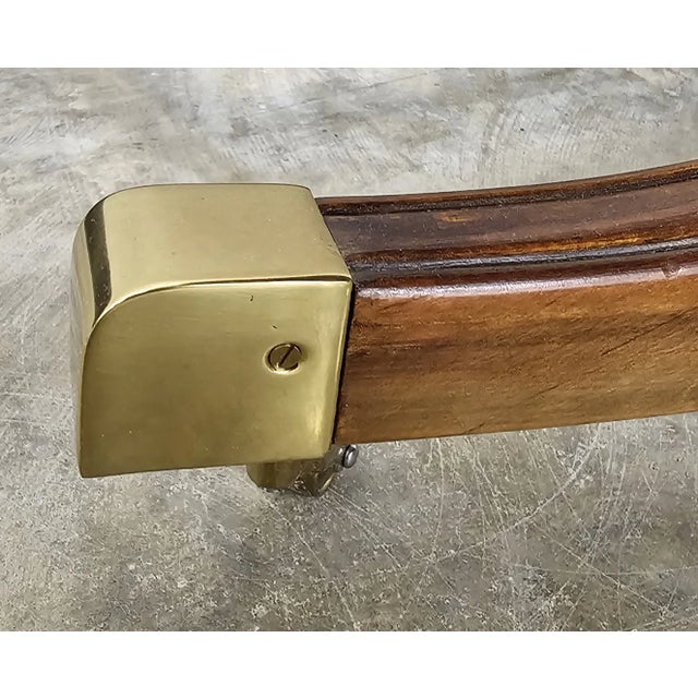 Tan Wm A. Berkey George III Style Yew Wood Drum Rolling Center Table For Sale - Image 8 of 11