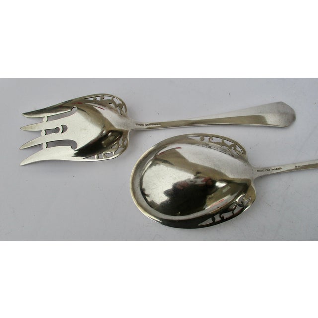 Silver Sterling Silver Salad Set by Reed & Barton Circa 1910 - Set of 2 For Sale - Image 8 of 8