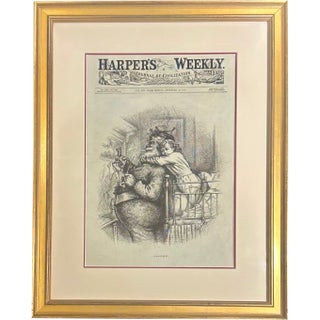 Santa Claus, Original Print by Thomas Nast, 1881 (Framed) For Sale