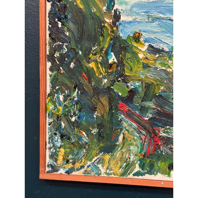 Lush Landscape , 1950s, Oil on Canvas, Framed For Sale - Image 16 of 18