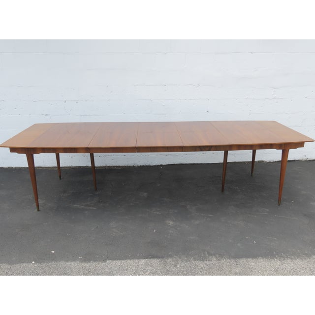 Mid Century Modern Extra Long Dining Table With 3 Leaves 6426 For Sale - Image 18 of 18