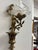 Beautiful vintage brass 20th century french style wall sconces with Rose glass shade, a second one comes with the sconce.