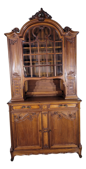 Louis XV Style Walnut Bookcase, 1930s