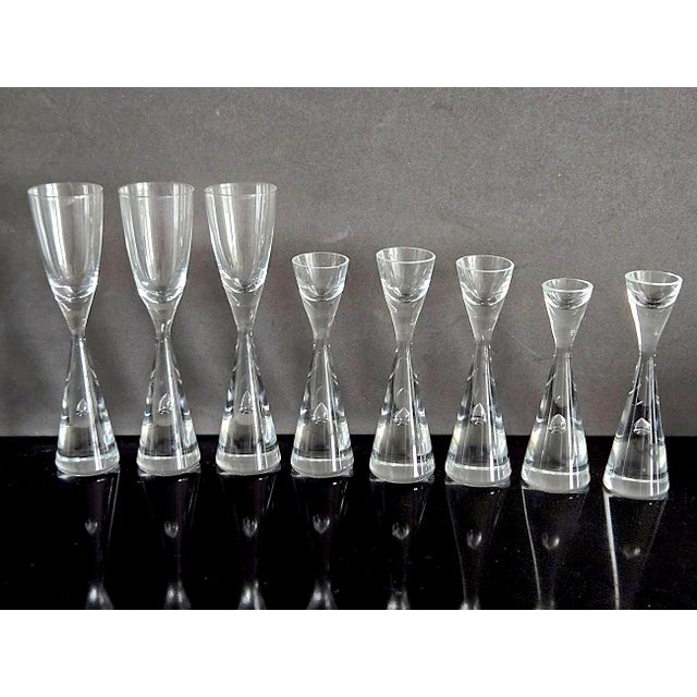 Mid-Century Modern 1960s Princess by Holmegaard Schnapps and Cordial Glasses, Set of 8 For Sale - Image 3 of 9