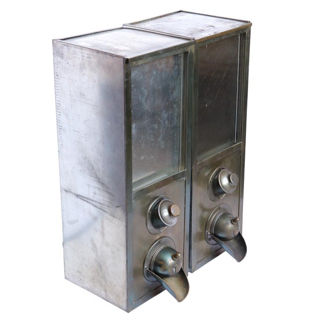 Industrial Commercial Coffee Bean Dispensers, Pair For Sale - Image 3 of 11