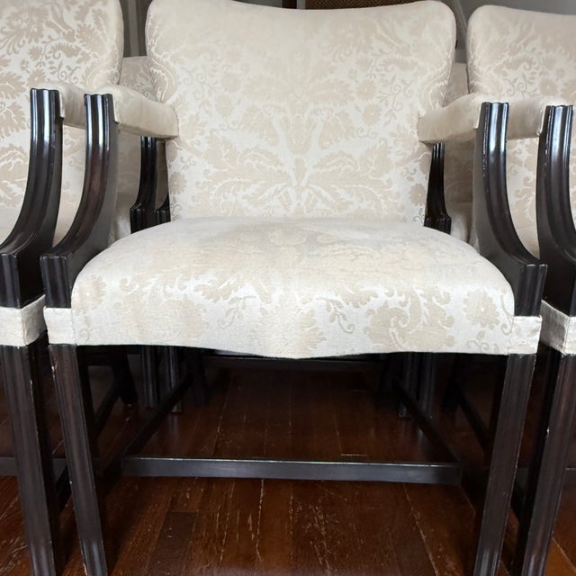 Rose Tarlow Set of 6 Rose Tarlow Melrose House Chippendale Arm Chairs For Sale - Image 4 of 18