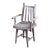 Handmade Rustic Chair in White From the 40s For Sale