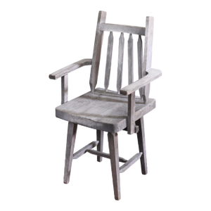 Handmade Rustic Chair in White From the 40s