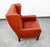 Mid Century Danish Modern Lounge Chair Wingback Red Leather High Back Tufted MCM For Sale - Image 9 of 12