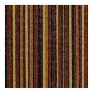 Schumacher Syncopated Velvet Stripe Fabric in Noir/Midnight