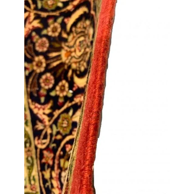 2010s Rust Persian Silk & Wool Tabriz For Sale In Washington DC - Image 6 of 9