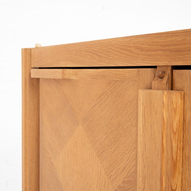 Wood Mid-Century Cabinet by Guillerme et Chambron for Votre Maison, 1950s For Sale - Image 7 of 9